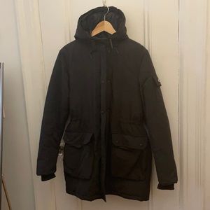 Penfield Lexington black down alternative parka
